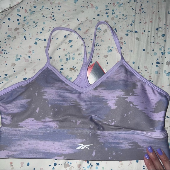 Reebok Apparel  Women's Wor Camo Bra Reebok Training App Women Purple - Picture 3 of 6